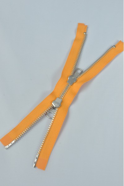 ZIP080  5號拉鏈  銀白色雙頭拉鏈  開尾金屬拉鏈  不設單獨拉鍊訂購  細節-2